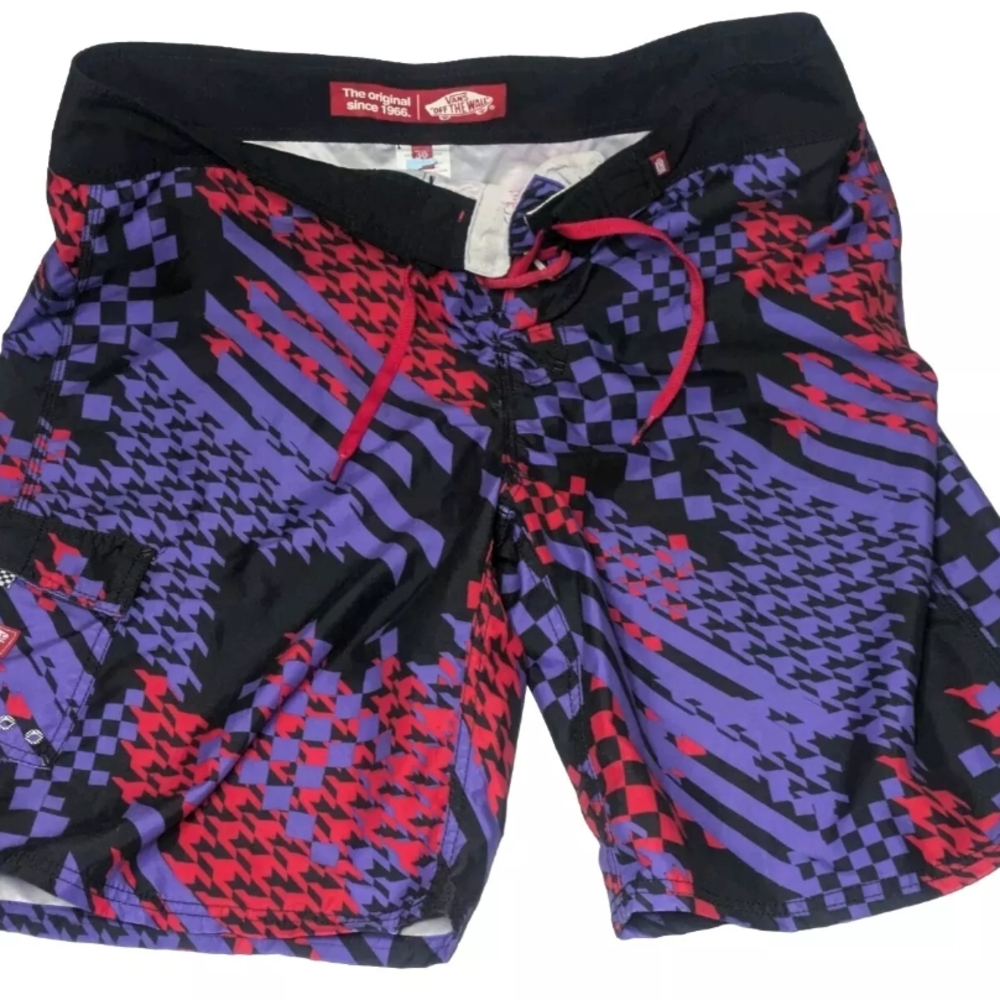 Vans Off The Walla Men's Shorts Size 36  Checkered Shorts 100% Polyester